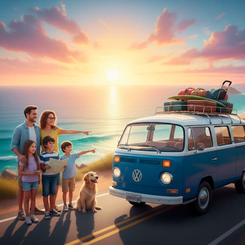 Roadtrip em família com paradas kids friendly, parques e praias seguras