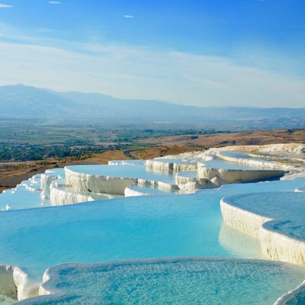 Piscinas termais naturais de Pamukkale