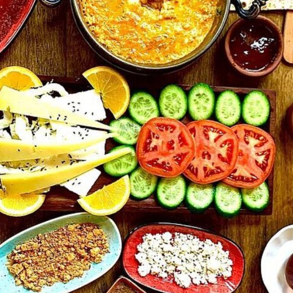 Aula de culinária turca tradicional