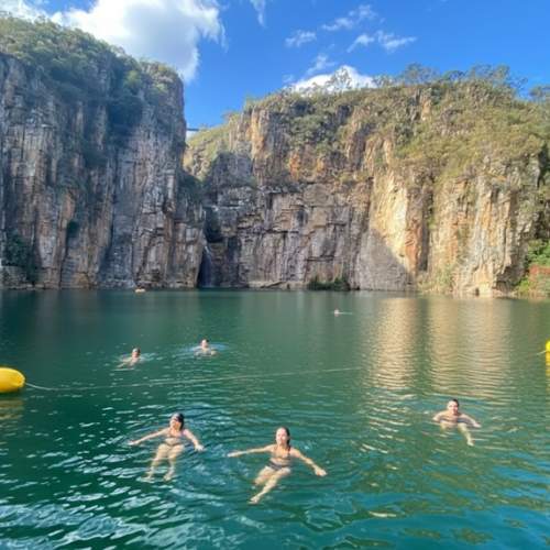 Banho no Lago de Furnas