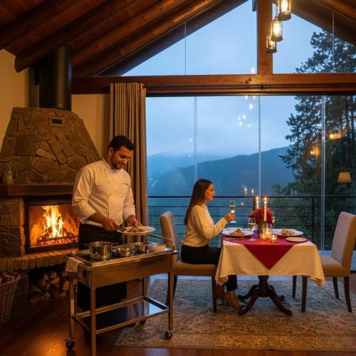 Jantar romântico com chef privativo em Monte Verde