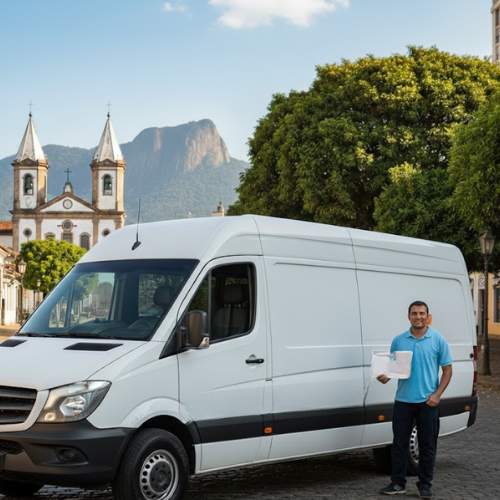 Transporte organizado nas íngremes ladeiras de Ouro Preto