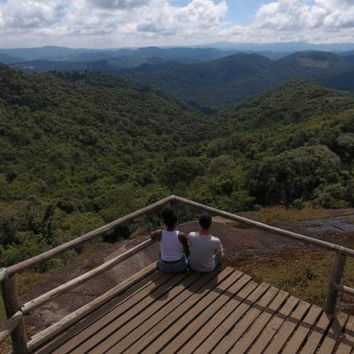 Vista panorâmica da Pedra Redonda em Monte Verde